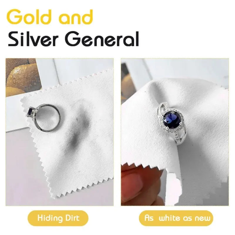 10PCS Anti-Tarnish Polishing Cloths – Ideal for Coins, Watches, and Jewelry,ET-AA100