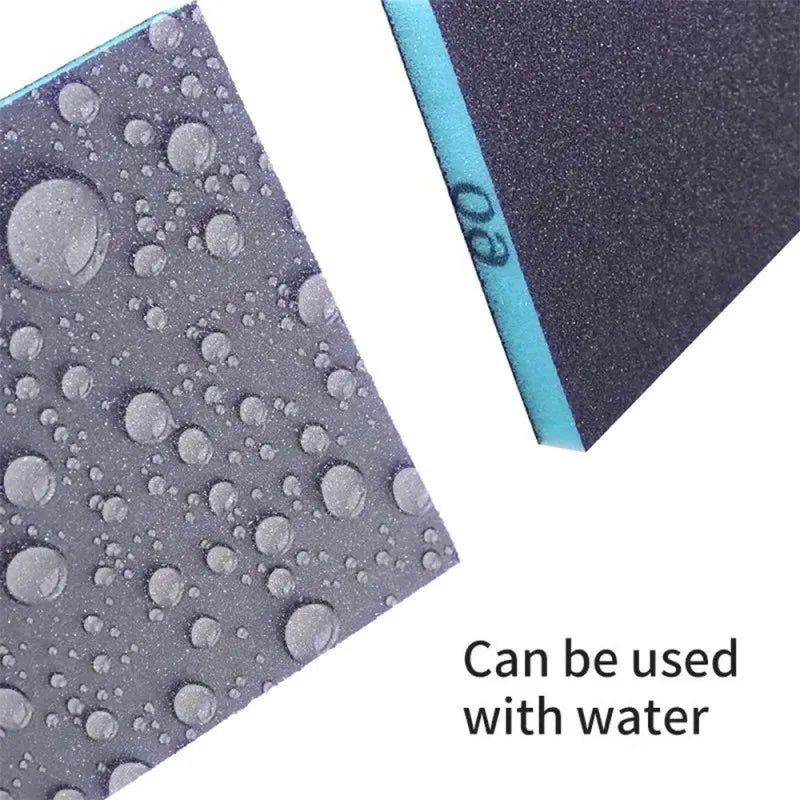 6PCS Reusable Sanding Sponges, 60-320 Grit Wet/Dry Abrasive Blocks for Metal and Wood Finishing,ET-AA96
