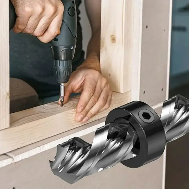 Adjustable Drill Bit Depth Stop Collar Set with Allen Wrench and Positioning Rings,ET-AA98