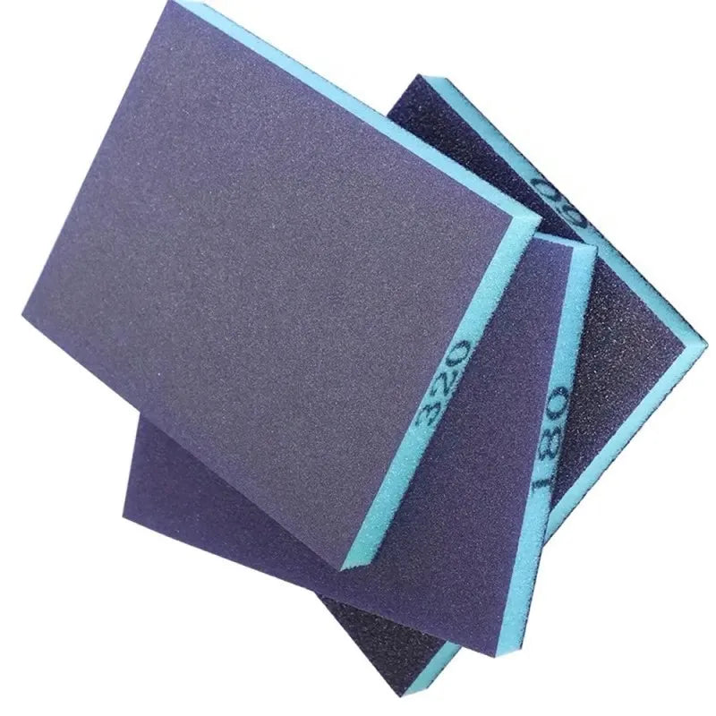6PCS Reusable Sanding Sponges, 60-320 Grit Wet/Dry Abrasive Blocks for Metal and Wood Finishing,ET-AA96
