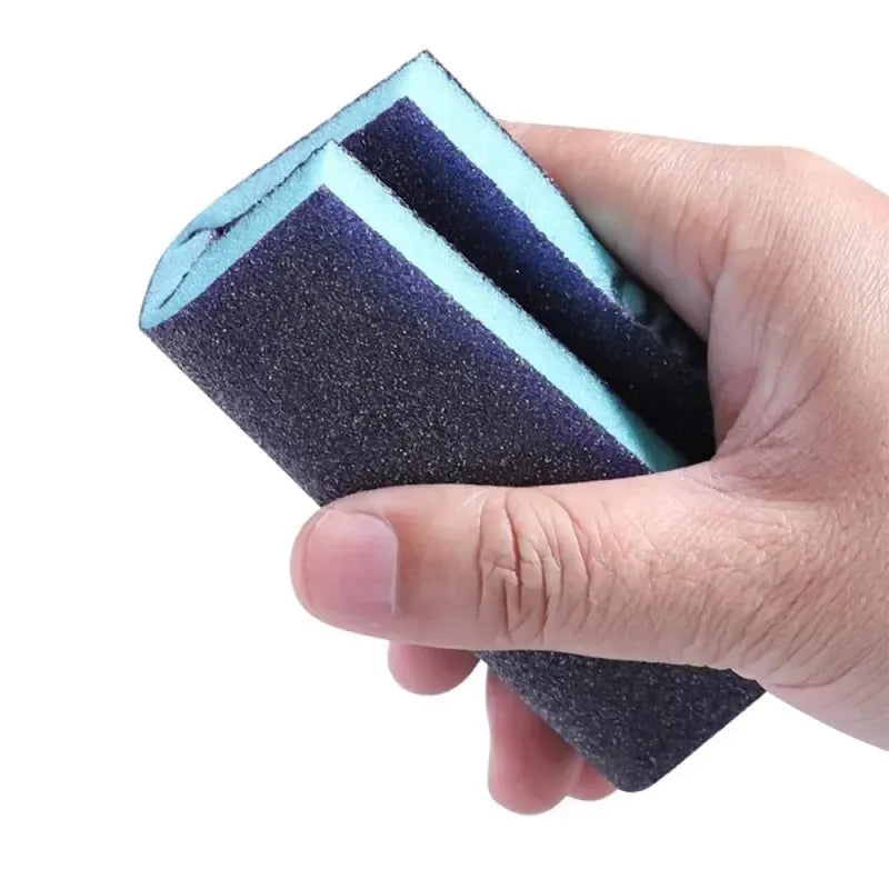 6PCS Reusable Sanding Sponges, 60-320 Grit Wet/Dry Abrasive Blocks for Metal and Wood Finishing,ET-AA96