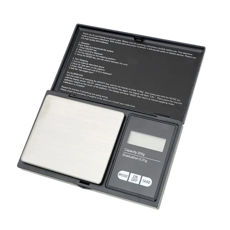 High-Precision 200g/0.01g Digital Pocket Scale with LCD Display – Ideal for Jewelry and Kitchen Weighing,ET-AA93