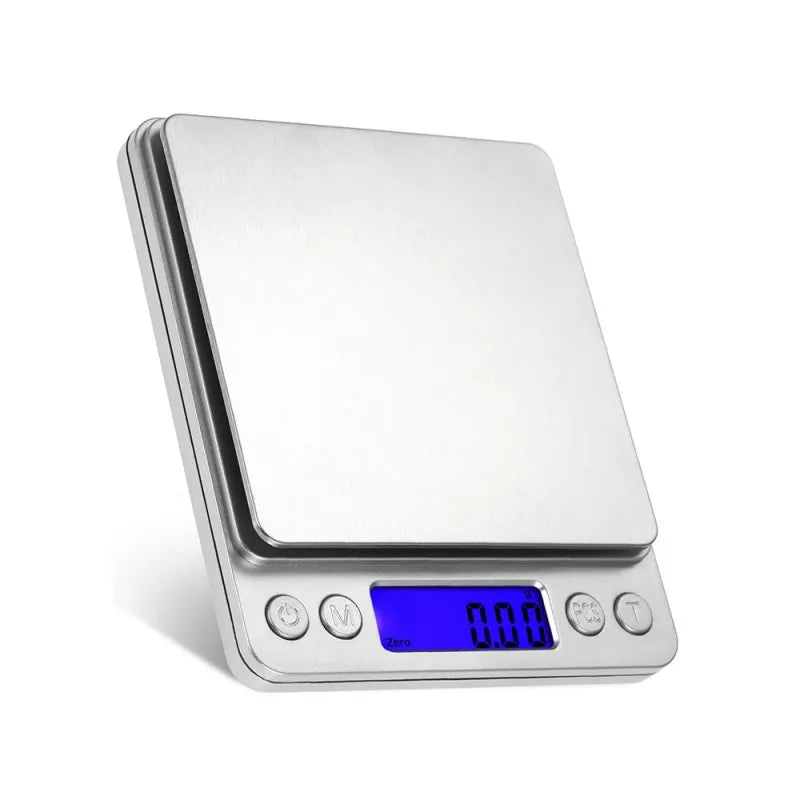 High-Precision Digital Kitchen and Jewelry Scale, 500g/0.01g to 3kg/0.1g with Dual Trays,ET-AA95