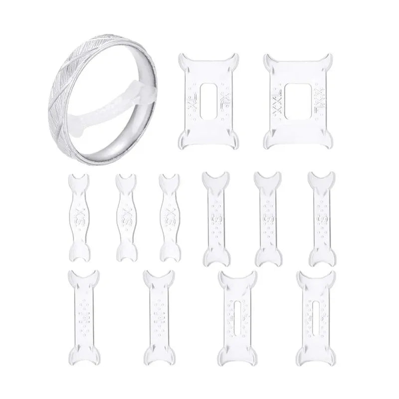 12PCS Fixed Reduction Ring Adjustment Pads, Ring Size Adjuster Pad Set, ET-AA73