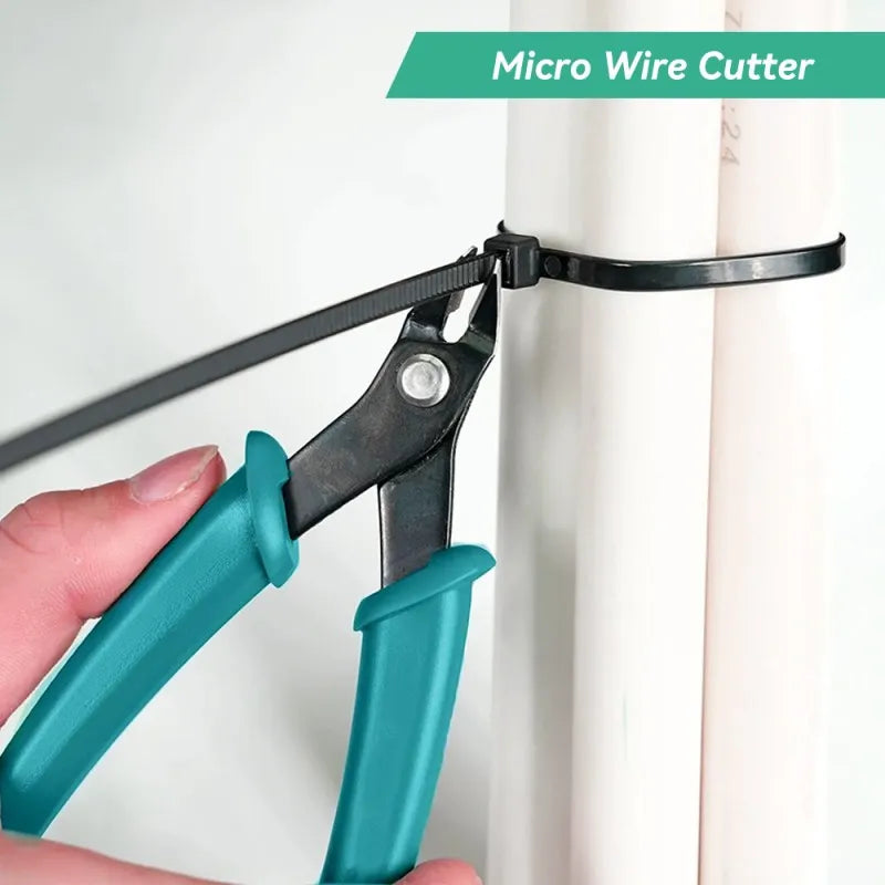 Precision Wire Cutter and Side Cutting Pliers with Flat Nose for Fine Crafting, ET-FP12
