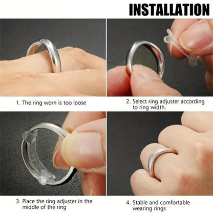12PCS Fixed Reduction Ring Adjustment Pads, Ring Size Adjuster Pad Set, ET-AA73