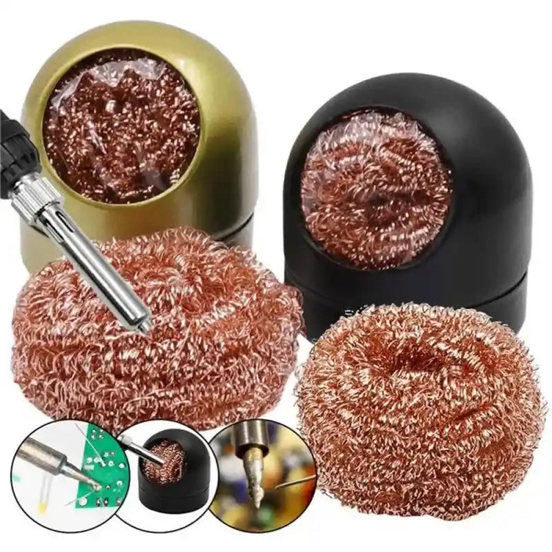 Soldering Iron Tip Cleaning Kit with Metal Wire Stand and Desoldering Tools, ET-AA78