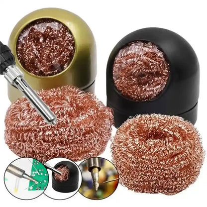 Soldering Iron Tip Cleaning Kit with Metal Wire Stand and Desoldering Tools, ET-AA78